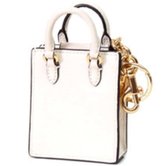 Coach White and Gold Key & Card Holder - Picture 2 of 6